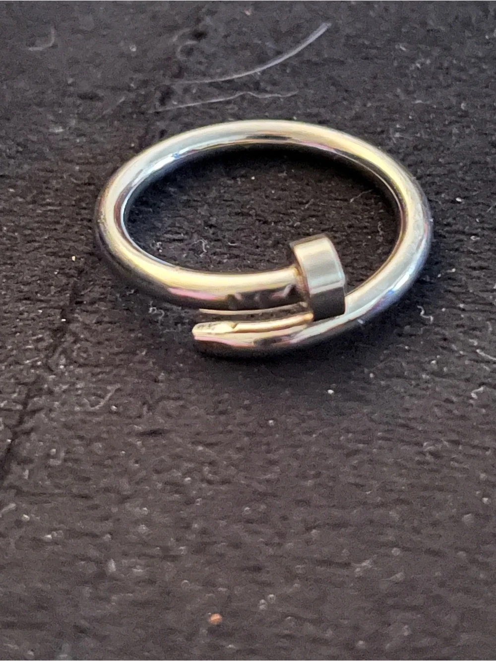 Cartier Silver Logo Ring